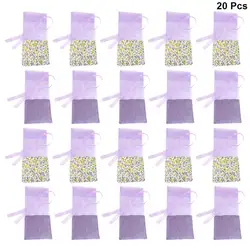 20 Pcs Lavender Bags Sachets Sachet Empty Scented For Fragrance Drawers Wardrobes French Home Organza Gauze Drawer