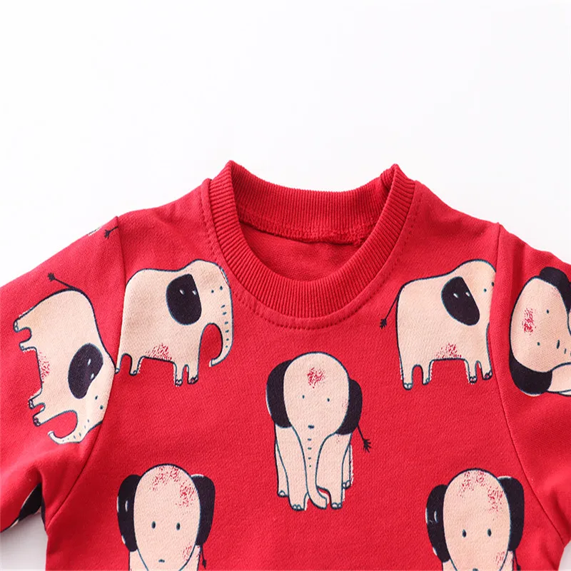 Jumping Meters New Arrival Panda Sweatshirts For Boys Girls Wear Hot Selling Baby Clothes Autumn Spring Long Sleeve Shirts