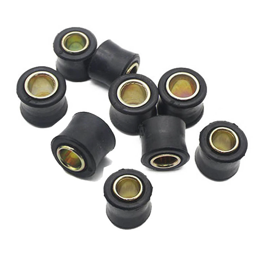 4pcs Motorcycle Electric Scooter Rear Shock Absorber Rubber Sleeve Cushion Rubber Ring 10mm 12mm Rear Shock Absorber Bushing