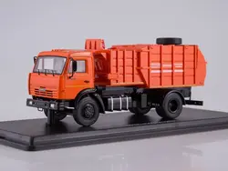 New SSM 1/43 KAMAZ 43253 MKM-4503 GARBAGE USSR TRUCK BY Start Scale Models SSM1273 Diecast Model for Collection Gift