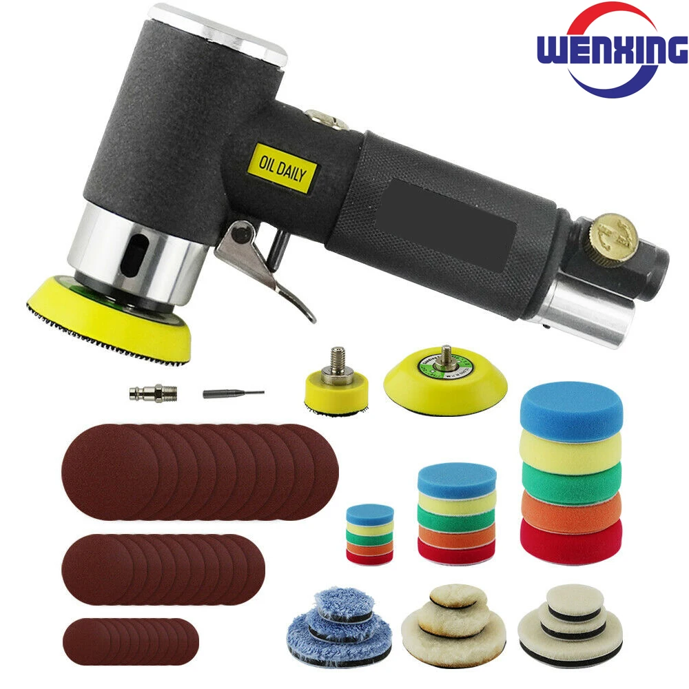 WENXING Orbit szlifierka pneumatyczna Mini pneumatyczna 1 "/2"/3 "zestaw szlifierek do polerowania samochodu szybka polerka zasilana powietrzem narzędzie pneumatyczne