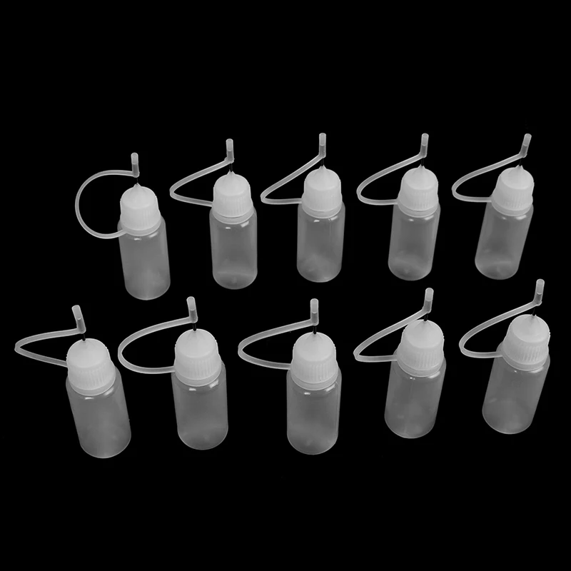 10Pcs DIY tool 10ML Glue Applicator Needle Squeeze Bottle for Paper Quilling DIY Scrapbooking Paper Craft Tool