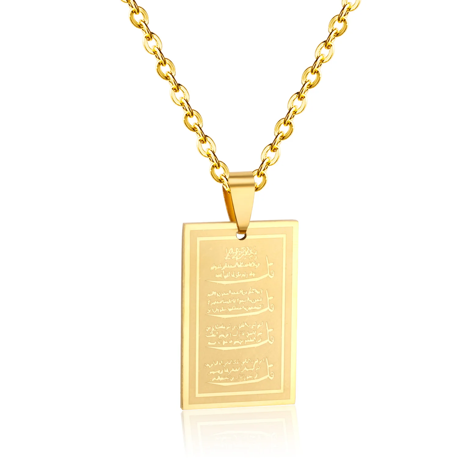 LUXUKISSKIDS Wholesale Jewelry Muslim scriptures Necklaces Pendants Hot Sale in the Middle East