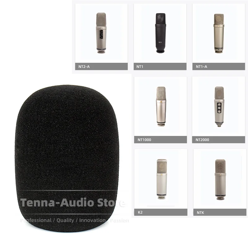 Voorruit Foam Microfoon Mic Spons Voor Rode NT1-A NT2-A NT1 Kit Nt 1 K 2 Een NT1000 NT2000 Usb K2 ntk Voorruit Pop Filter