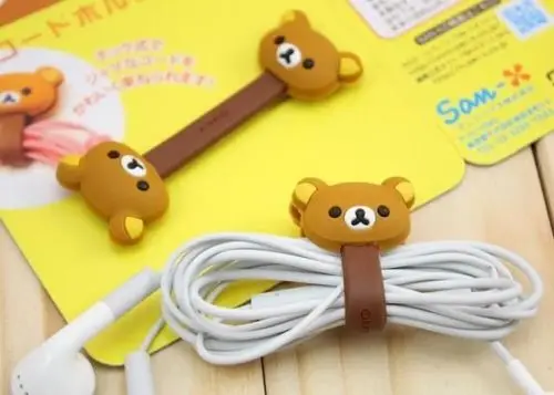 Kabel Organizer Winder untuk iPhone 5 5S untuk Samsung Galaxy S4 S5 Manage Headphone Kartun Lucu Organizer Manage Headphone