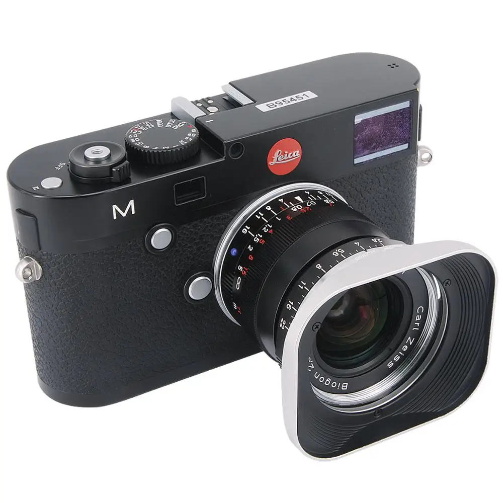 Haoge hg-LH-ZV06 Lens Hood per Carl Zeiss C Biogon T * 4.5/21 21 millimetri f4.5 ZM, 2.8/25 25 millimetri f2.8 ZM, 2.8/28 28 millimetri f2.8 ZM Lente argento