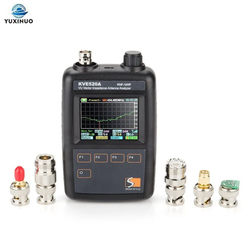 

Baofeng KVE-520A Ham Antenna Analyzer KVE520A Vector Impedance Analyzer 133-177/195-280/395-520Mhz Ham Radio Antenna Tester