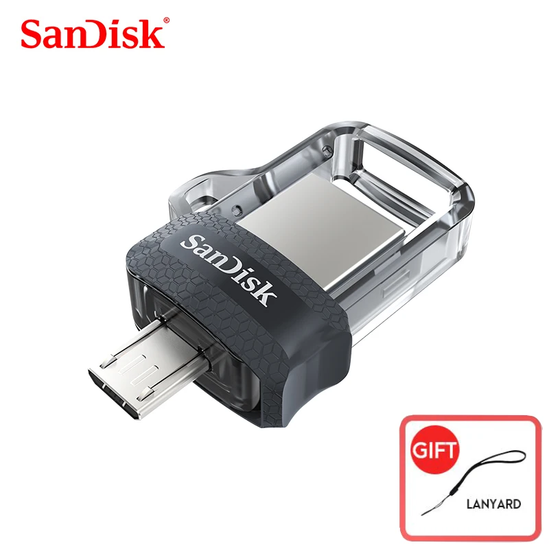 Sandisk PenDrive USB 3,0 extremadamente alta velocidad 150 MB/S unidad Flash de teléfono Dual OTG 64GB 128GB 32GB 256GB Pen Drive regalo genuino para coche