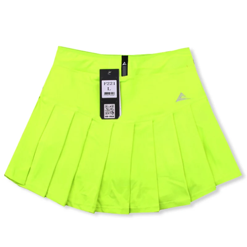 New Sports Badminton Skirt Quick Dry Breathable Shorts Skirt Pleated Tennis Skort with Pocket Solid Color Girl Fitness Skirts