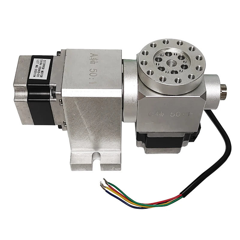 Harmonic Drive Reducer CNC 4th 5th A B Rotary Axis Speed Reducing Ratio 50:1 for Milling Machine