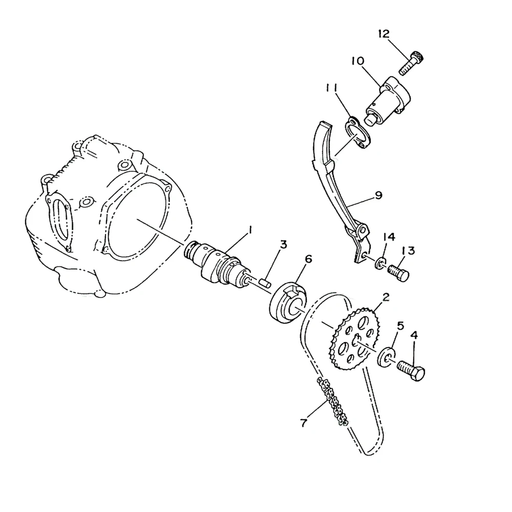 Motorbike Timing Chain Belt Cam Tensioner For Yamaha TW200 TTR250 Timberwolf 250 Camshaft & Chain Timing Tensioner