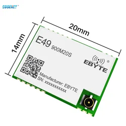 Cmt2300a 868/915mhz smd módulo sem fio da ferragem spi módulo E49-900M20S 3km de longa distância ipex/selo buraco antena sem fio módulo