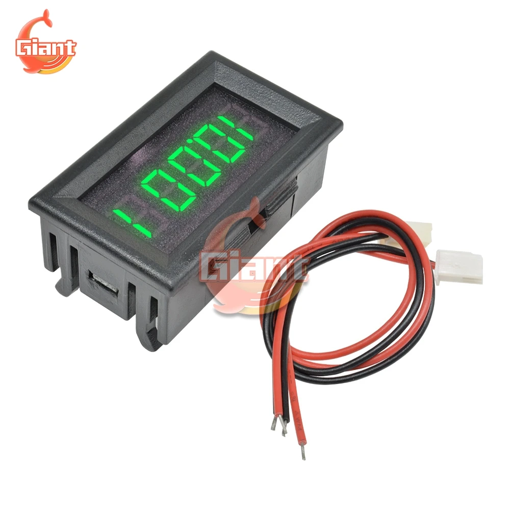 LED 5 Digits DC 0-4.3000-33.000V Digital Voltmeter Vlot Voltage Meter Voltage Indicator DC 5V 12V Car Panel Variable Precision