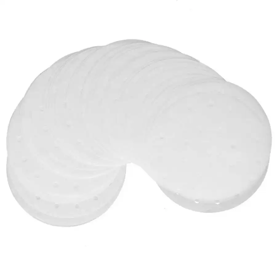 Accesorios para freidora de piezas, papel absorbente de aceite antiadherente, papel redondo para barbacoa, sartén profunda, pieza de aparato de cocina, 100