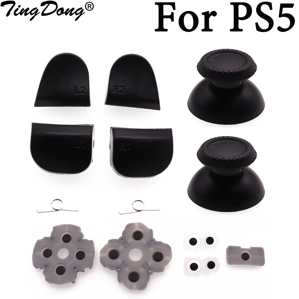 for  PS5 Controller L1 R1 L2 R2 Trigger Buttons Analog Stick Conductive Rubber Repair for Dualsense Gamepad