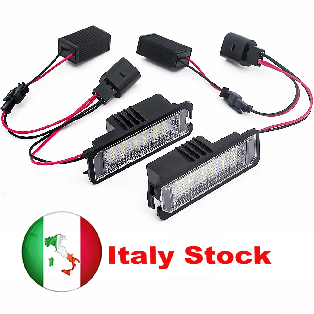 

No Error LED License Plate Light for Volkswagen VW Golf GTi MK5 MK6 R32 Rabbit CC EOS Polo Scirocco