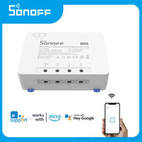 SONOFF POW R3 25A WiFi Smart Switch Power Energy Meter Consumption Voltmeter Overload Protection Works with Google Home, Alexa