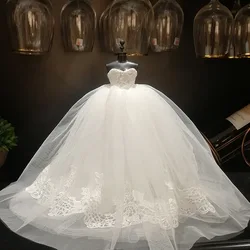 Mini Wedding Dress Wedding Dress Decoration Gift For Women Miniature Wedding Dress Craft Creative Valentine's Day Gift 100% Real