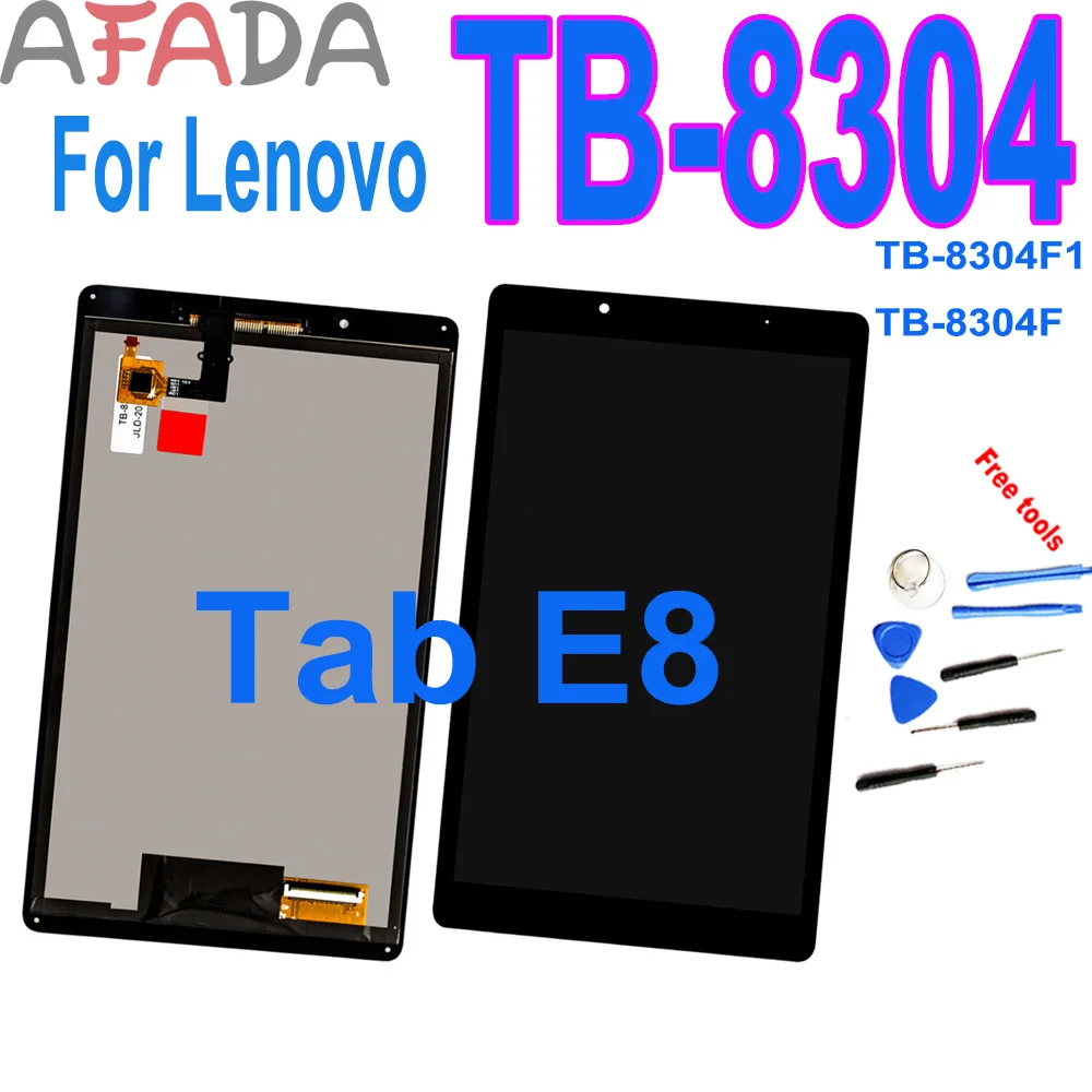 For Lenovo Tab E8 TB-8304 LCD Display Touch Screen Digitizer Assembly For TB-8304F1 TB-8304F TB8304 LCD Replacement Repair Parts