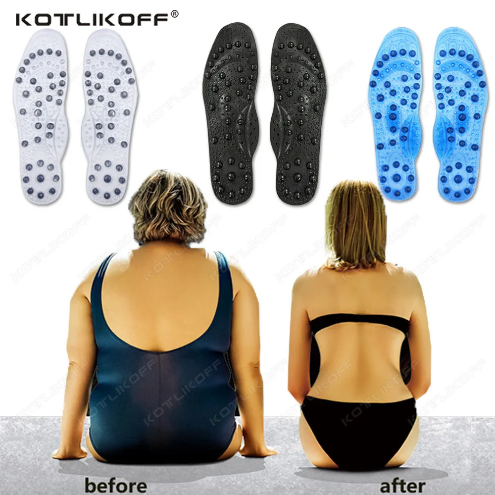 

KOTLIKOFF 68 Magnetic Massage Insole Enhanced Upgrade Foot Acupuncture Point Therapy Insole Cushion Body Detox Slimming Magnetic