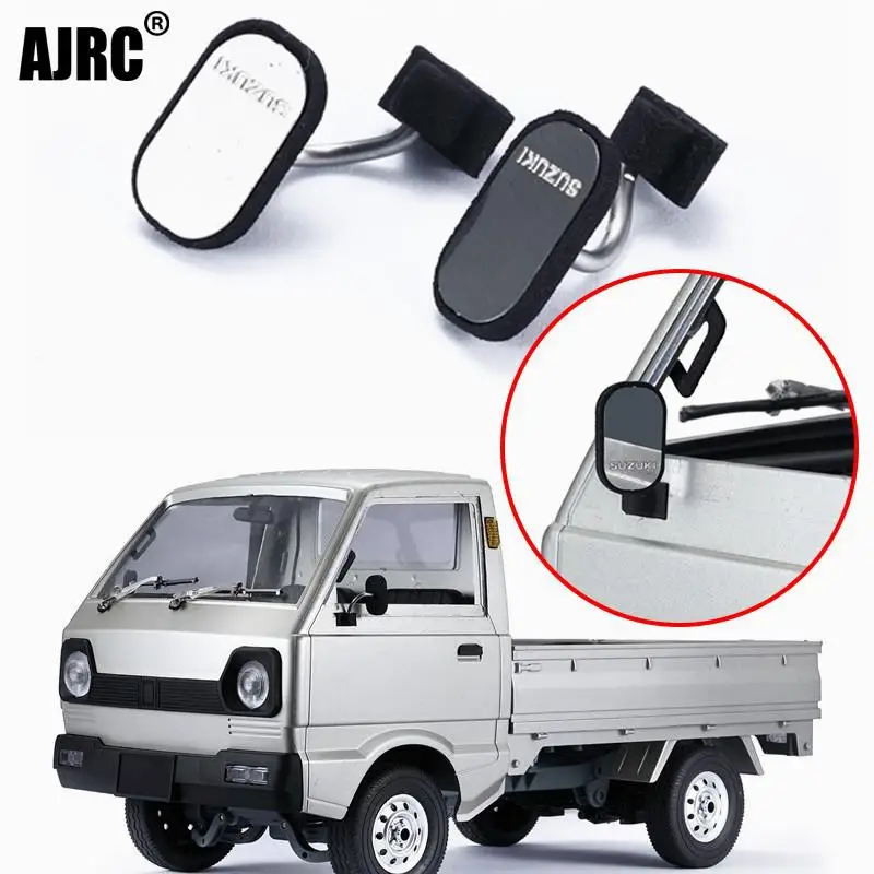 Wpl-d12 1/10 Suzuki Carry Rc Minivan Truck Modified Square/reversing Mirror/round Simulation Rearview Mirror