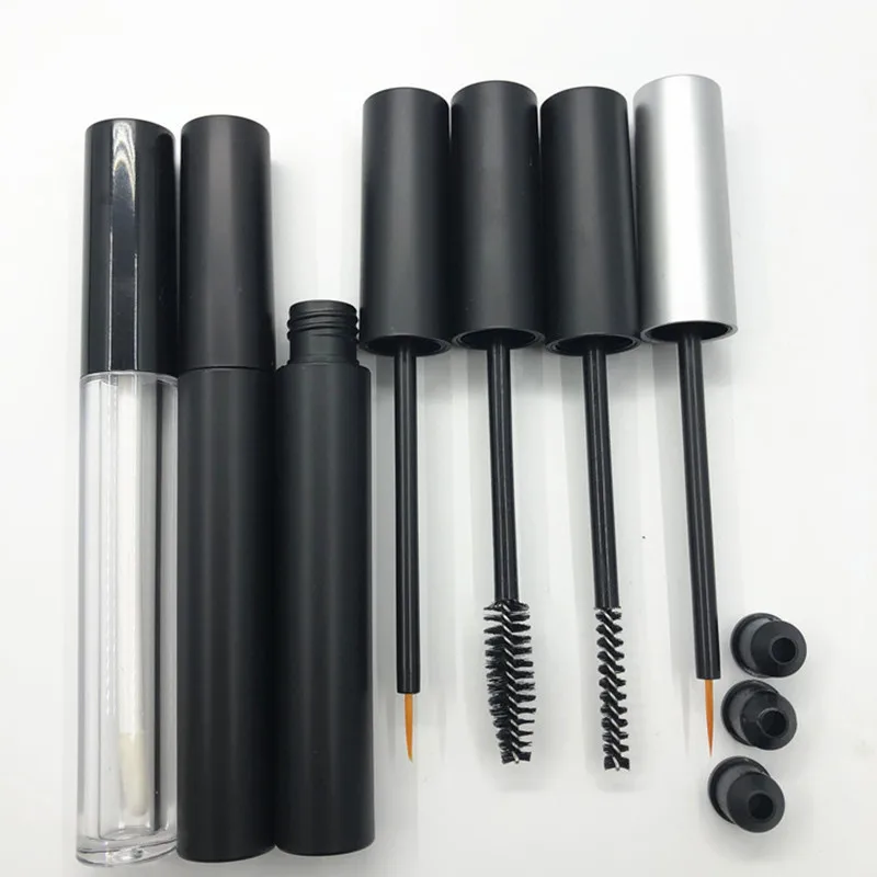 

10/30/50pcs 4ml Lip Gloss Tubes Empty Lip Balm Bottle Black/Clear Eyeliner Mascara Cosmetic Container Packing Container