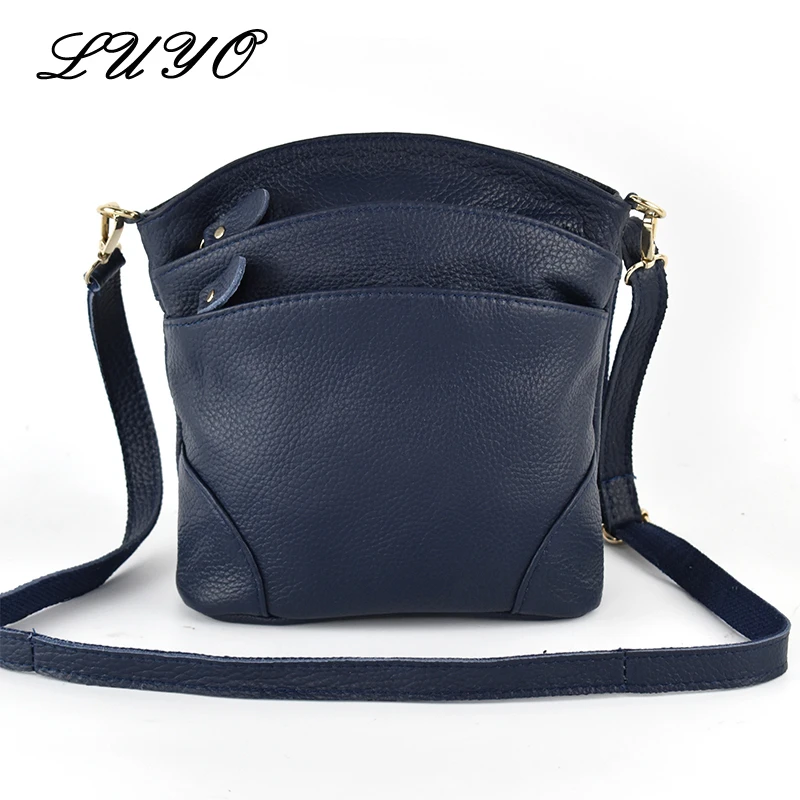 2023 Real Natural Cow Genuine Leather Messenger Bag Famous Brand Female Small Crossbody Shoulder Bags For Women Bolsa Feminina S