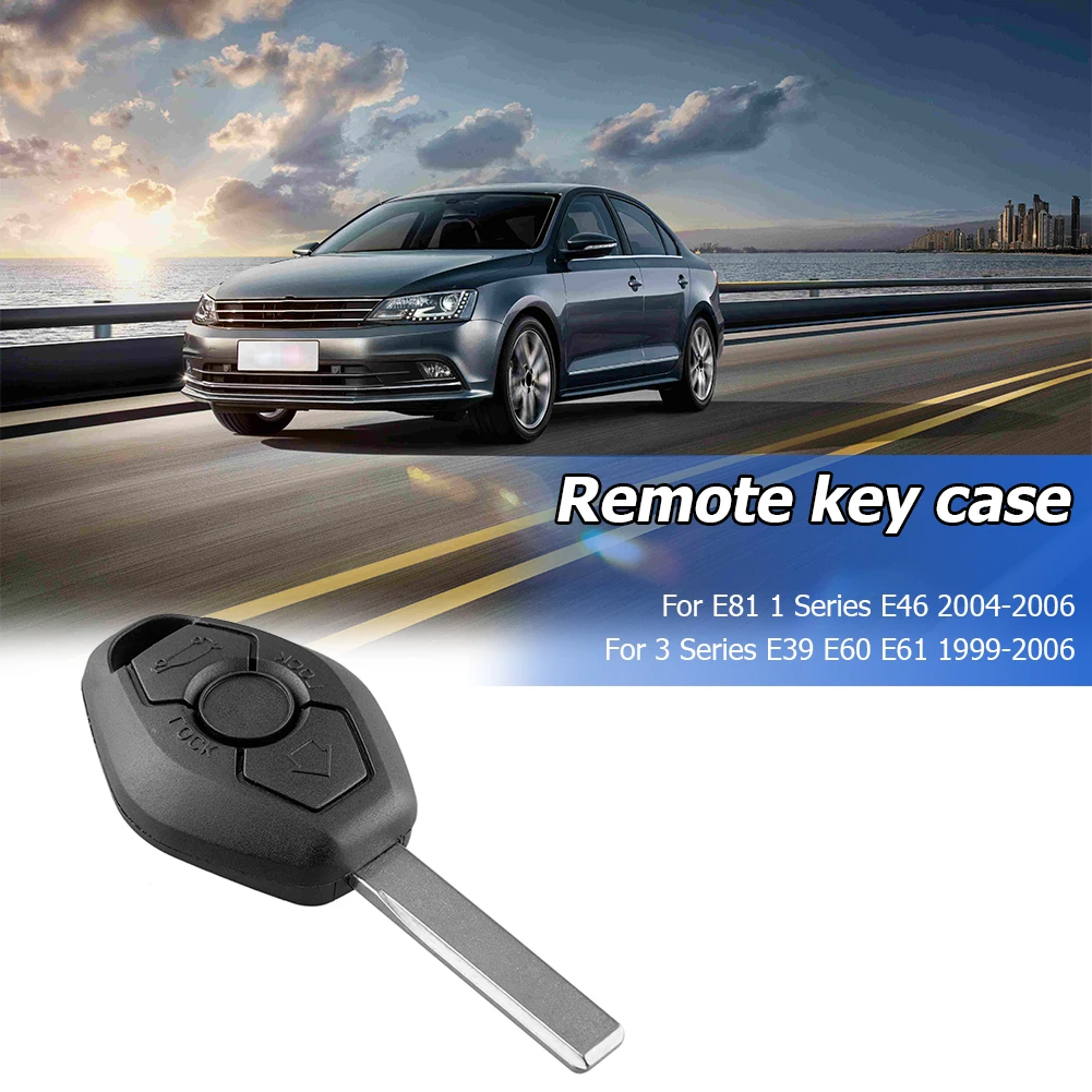 3 Knoppen Afstandsbediening Auto Sleutelhanger Case Vervanging Shell Voor Bmw E81 E46 E39 E60 E61 E63 E38 E83 Auto Sleutel Fob Case Accessoires
