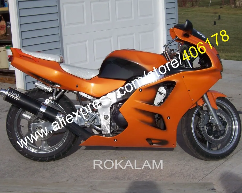 Hot Complete Fairing Kit For Kawasaki ZX6R 94 95 96 97 ZX 6R 1994-1997 ZX-6R 94-97 Orange Black Motorcycle Fairing Set