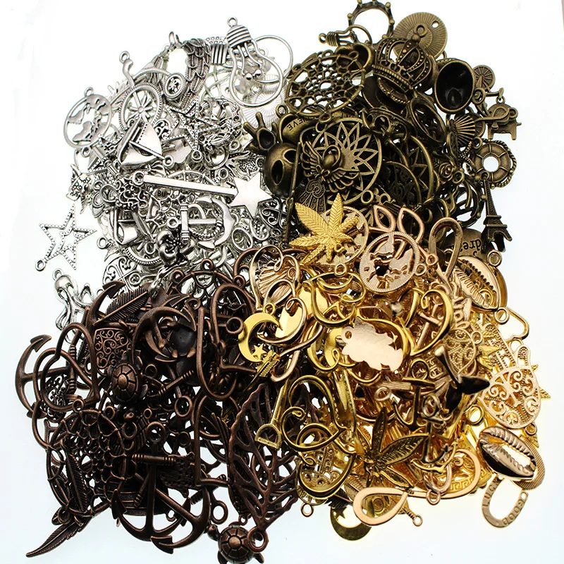 20 szt. Vintage Metalowe Antyczne Brązowe Losowe Zawieszki w Kształcie Zwierząt do Wyrobu Biżuterii DIY Bransoletki Naszyjniki Ręcznie Robione Akcesoria