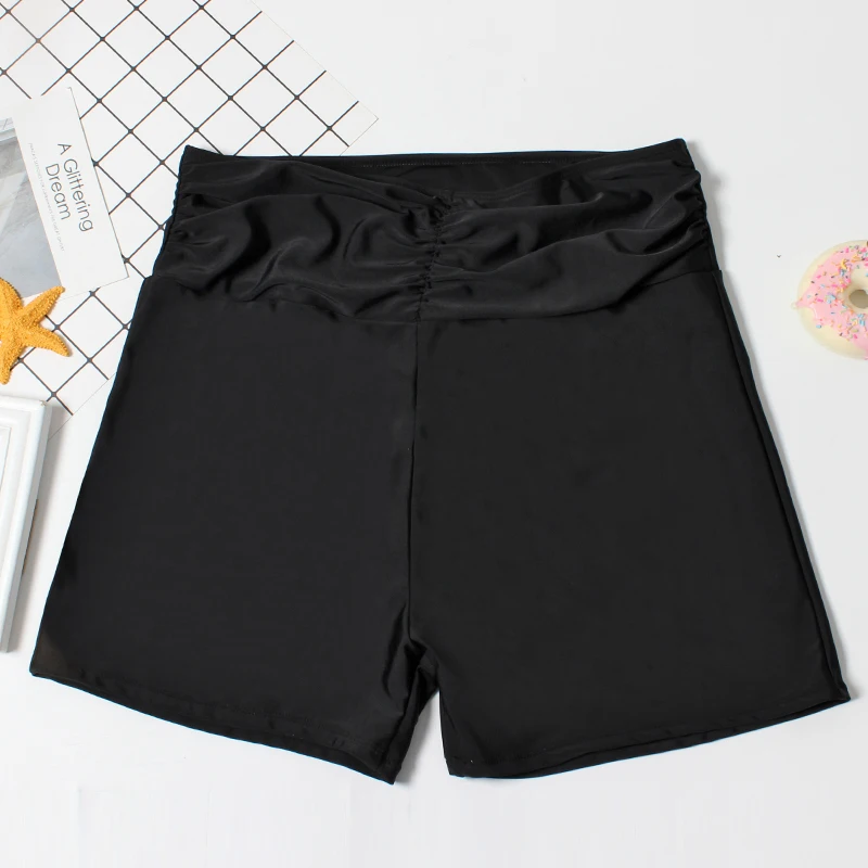 

Plus Size Swimming Trunks 9XL Bottoms for Big Women Large Bikini Bottom Black Separate Swimsuit Briefs Female Swim Boy Shorts