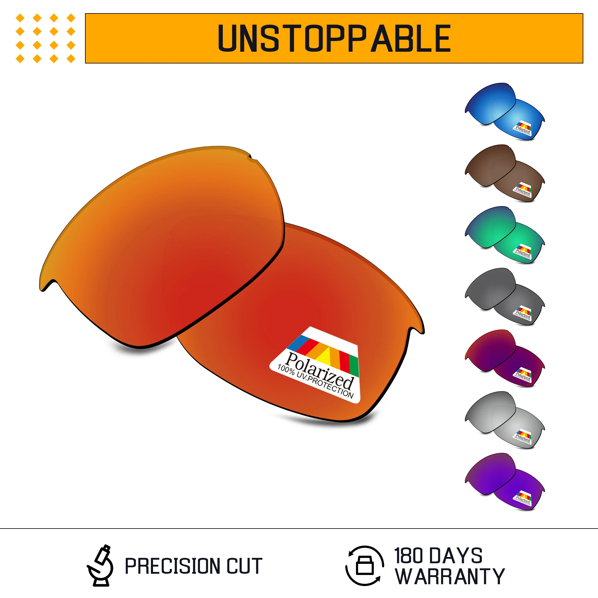 

Сменные поляризационные линзы Bwake для оправы солнцезащитных очков Oakley Unstoppable OO9191 — несколько вариантов