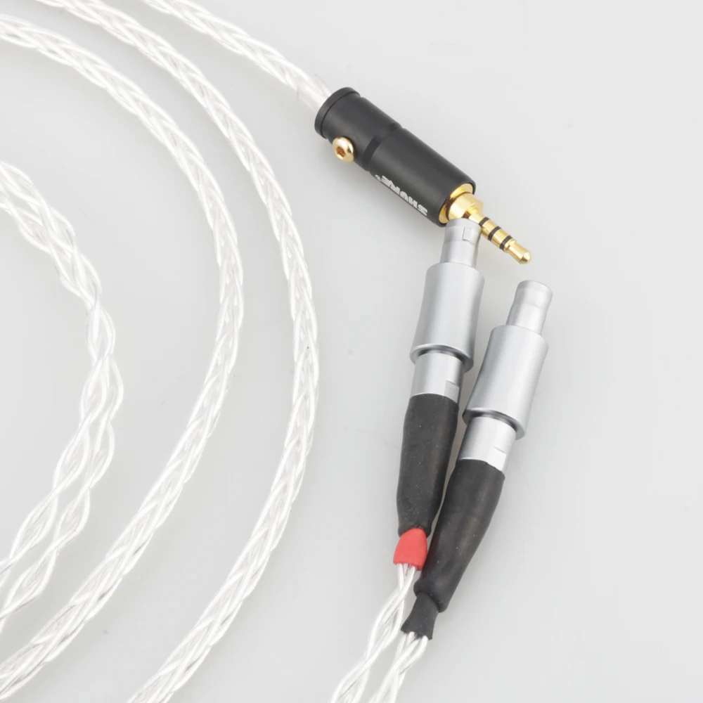 Audiocrast 2.5/3.5/4.4Mm/6.35/XLR Cân Bằng 8 Nhân Mạ Bạc Tai Nghe Cáp Nâng Cấp Cáp forHD800 HD800S HD820
