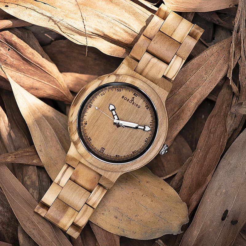 montre homme BOBO BIRD Wooden Handmade Watches for Men Top Brand Luxury Quartz Wristwatch Man Clock LOGO Engraving Dropshipping