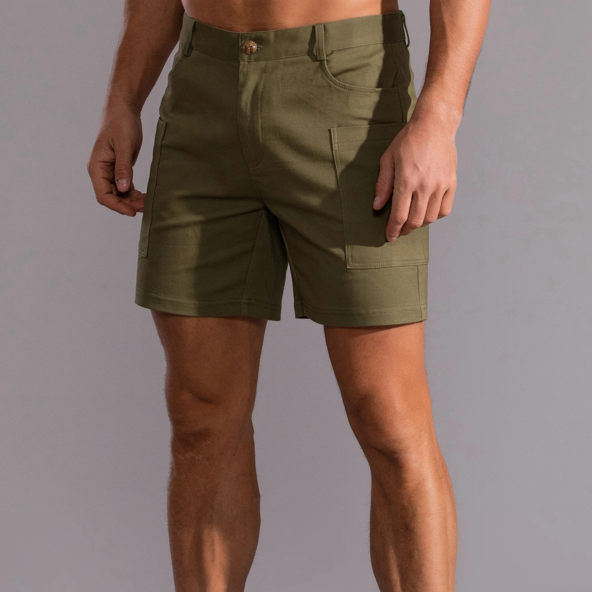 Short Décontracté à Quatre Poches pour Homme, Nouvelle Collection d\'Été