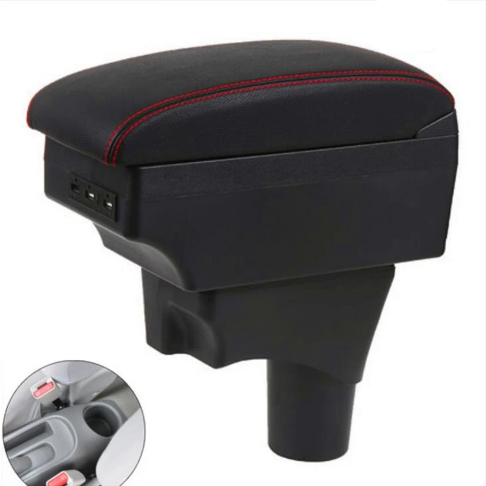 For Nissan Sunny March Micra K13 MK4 IV Armrest Box Arm Elbow Rest Center Console Storage Case Modification Accessories with USB