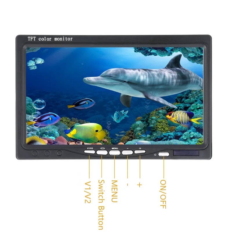 Underwater Fishing 360 Degree Rotating Dome Rotating Panoramic viewing Camera 7inch Video Camera Fish Finder IP68 20-100M