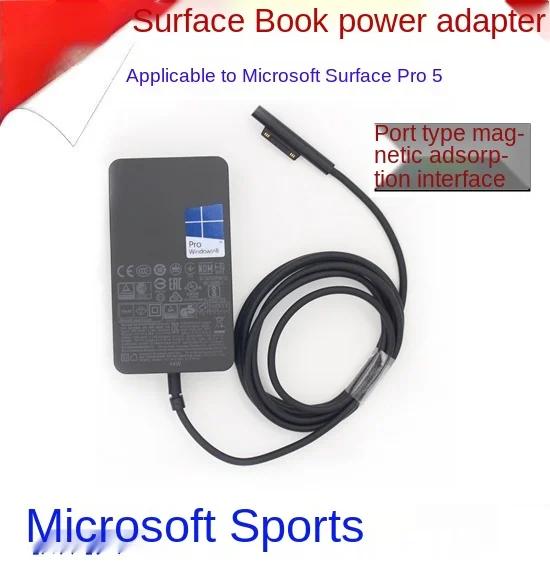 Power Adapter For Microsoft New Surface Pro5 Tablet PC 1796 1769 Charging Source Adapter Cable 15V 2.58A