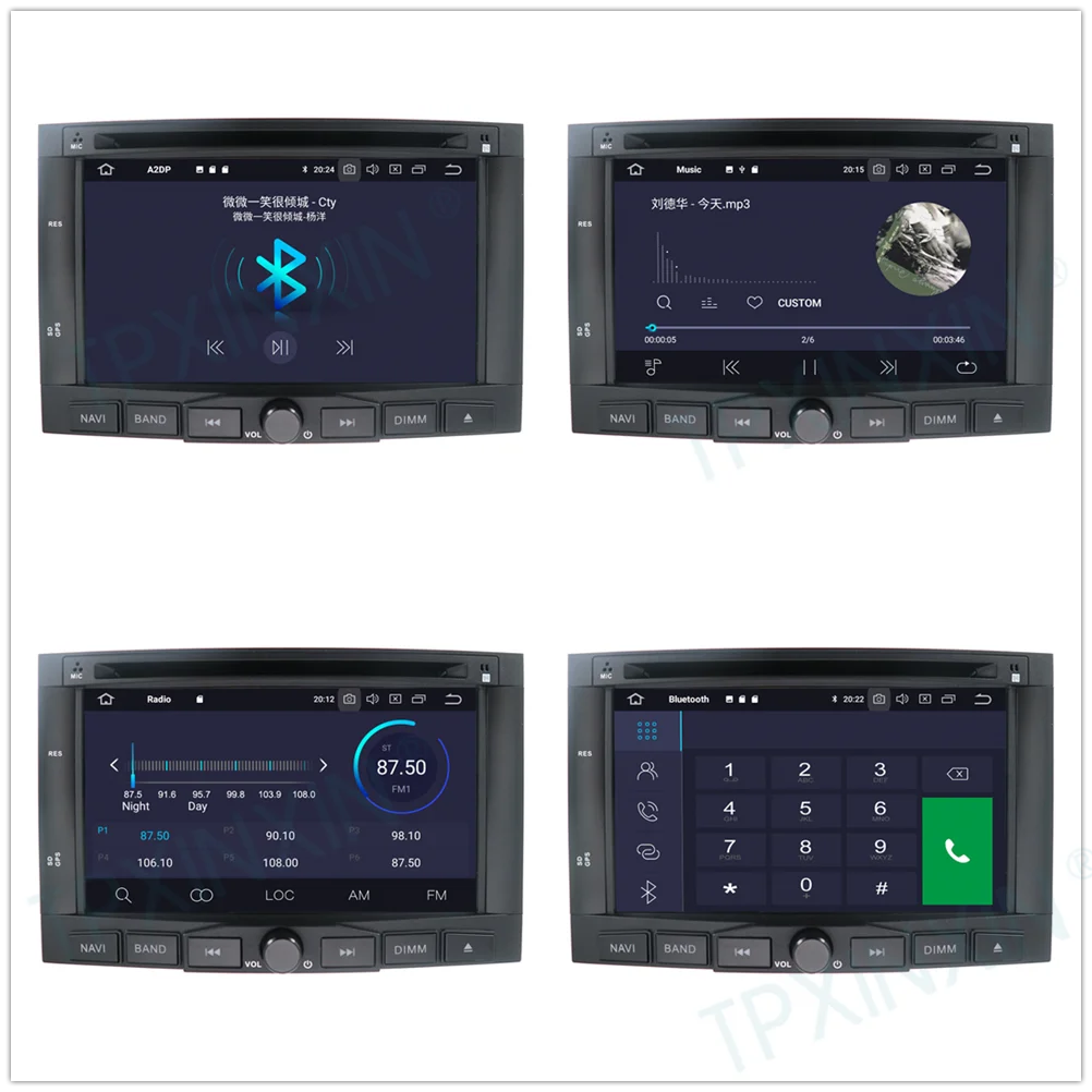 لبيجو 3008 5008 شريك سيتروين بيرلينجو 2009 + أندرويد 13 مشغل راديو Carplay سيارة لتحديد المواقع والملاحة رئيس وحدة ستيريو السيارة