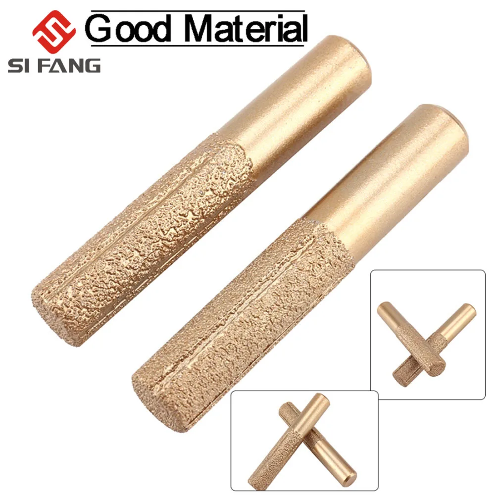 2PC  Straight Brazed Diamond Profile Wheel Router Bit Wear-resistant Type Engraved Granite Diamond Metal Powder Engraving Machin