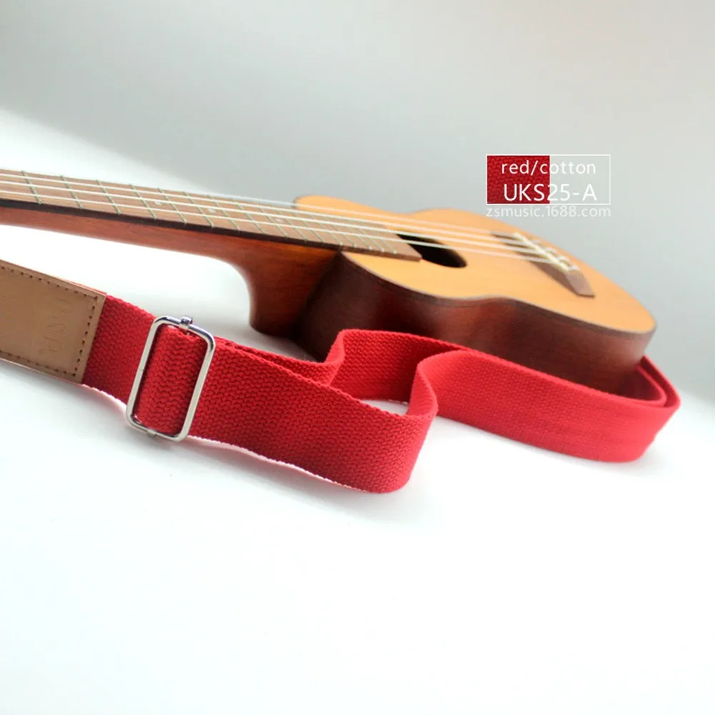 

Soft Ukulele Strap Solid Color Strap Ukulele Straps Adjustable Guitar Strap Comfortable Mutil-colors Pure Cotton Brand New