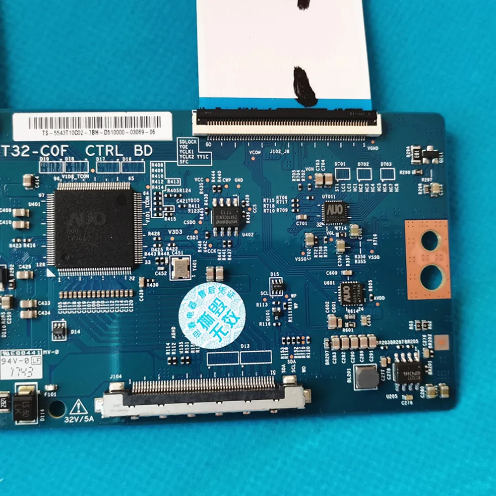 T-CON Logic Board 55T32-COF 55T32-C0F CTRL BD สำหรับ43นิ้ว43C2 L43P2-UD 43A860U 43S325 43S405 H43AE6100 H43N5500UK 43UC6306 Ect.
