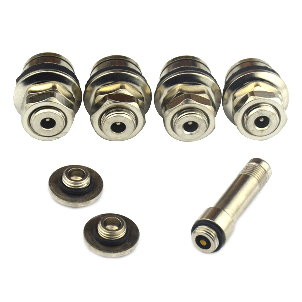 4pcs Flush Mount Chrome Car Tyre Tire Valve Stems High Pressure Bolt in Metal Wheel Scooter Valve Stem