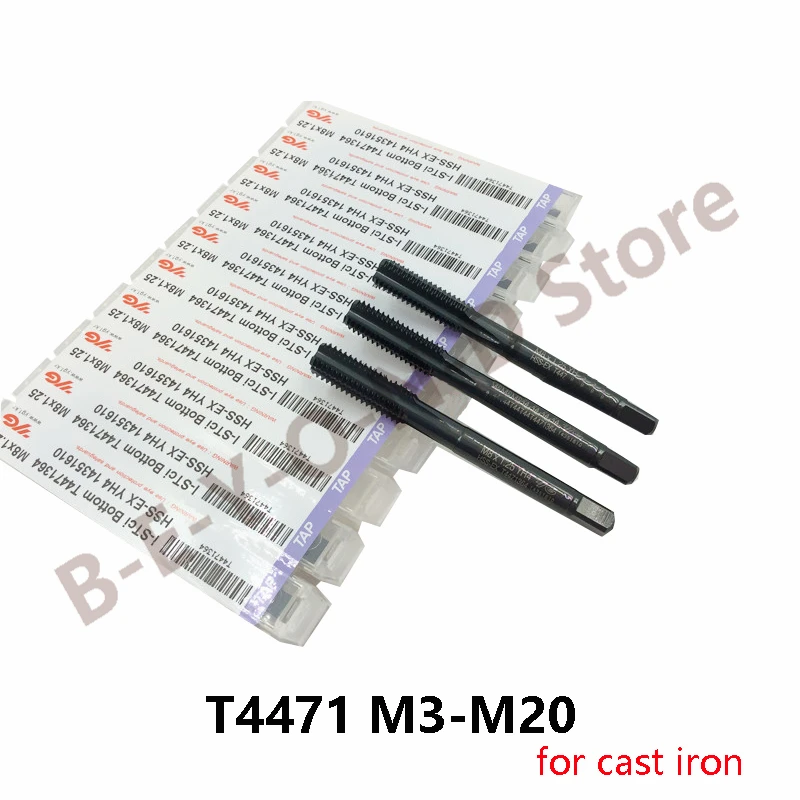 

100% Original YG1 Tap T4471 processing Cast Iron Straight Flute Taps M3 M4 M5 M6 M8 M10 M12 M14 M16 M18 M20 CNC Tapping