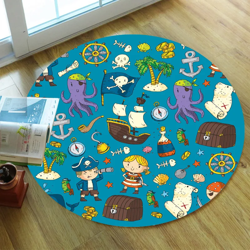 

Marine Life Fish Octopus Carpet Square Anti-Skid Area Floor Mat 3D Rug Non-slip Mat Dining Room Living Room Soft Bedroom Carpet