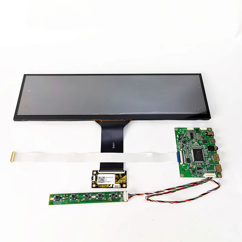 Imagem -02 - Kit de Módulo de Exibição de Toque Capacitivo de 12.6 Polegadas 1920*515 Forma de Tira Lcd Hdmi-compatível Publicidade Raspberry pi Módulo Lcd de Carro