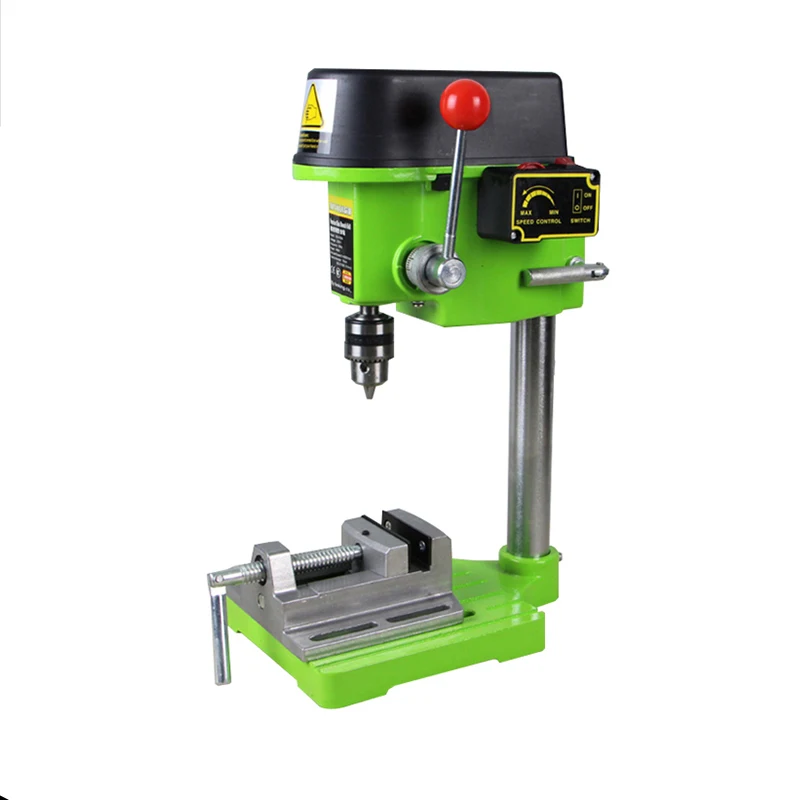 Household Small Bench Drill Electric Drill 220V/480W Multifunctional Variable Speed Drill Electric Milling Machine Drilling Tool