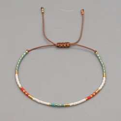 1PC Miyuki Beaded Bracelets Simple Thin Bracelet Bohemian Pulsera Native Style Jewellery Armband for Women Jewelry Wholesale