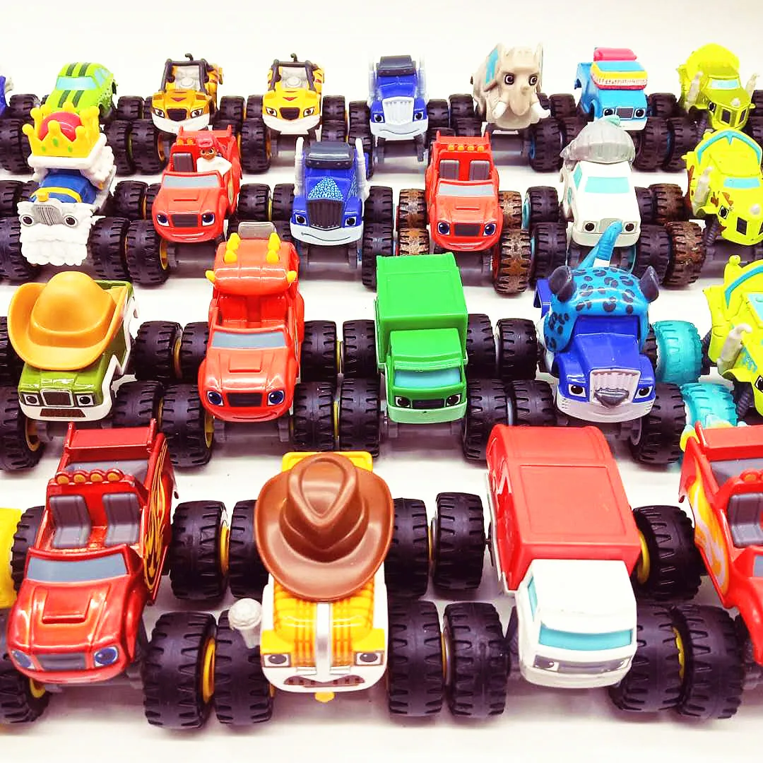 Metal Diecast Machines Car Toys Russian Miracle Crusher Truck Vehicles Figure Blazed Toys For Children Gifts Blazer Kid Toys