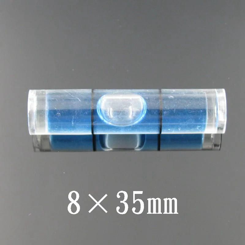 HACCURY Spirit level bubble plastic bubble level Tubular vials Red Bule Green Color 8*35mm  9.5*40mm 1pcs